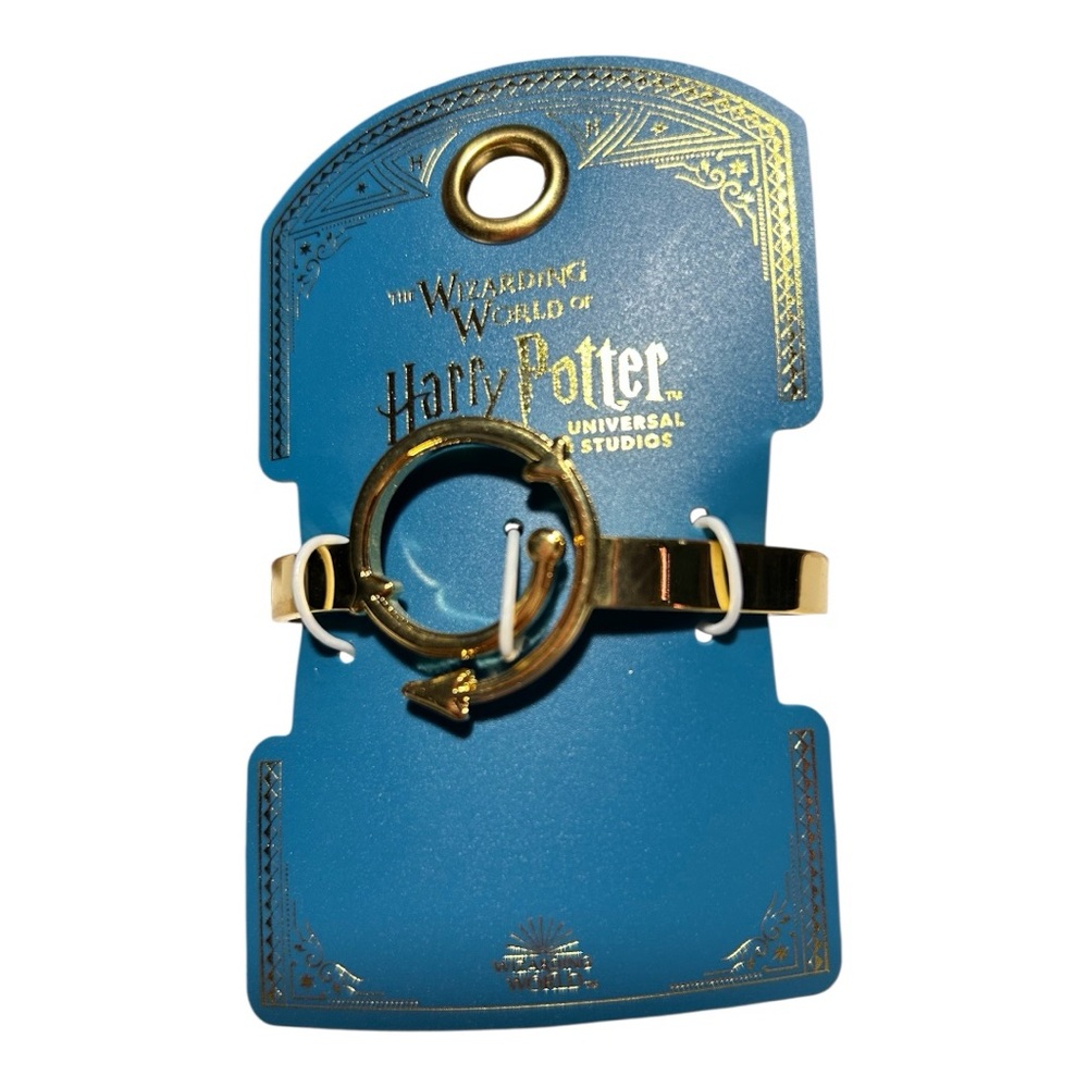 EXPECTO PATRONUM Universal Wizarding World Harry Potter Gold Tone Bracelet